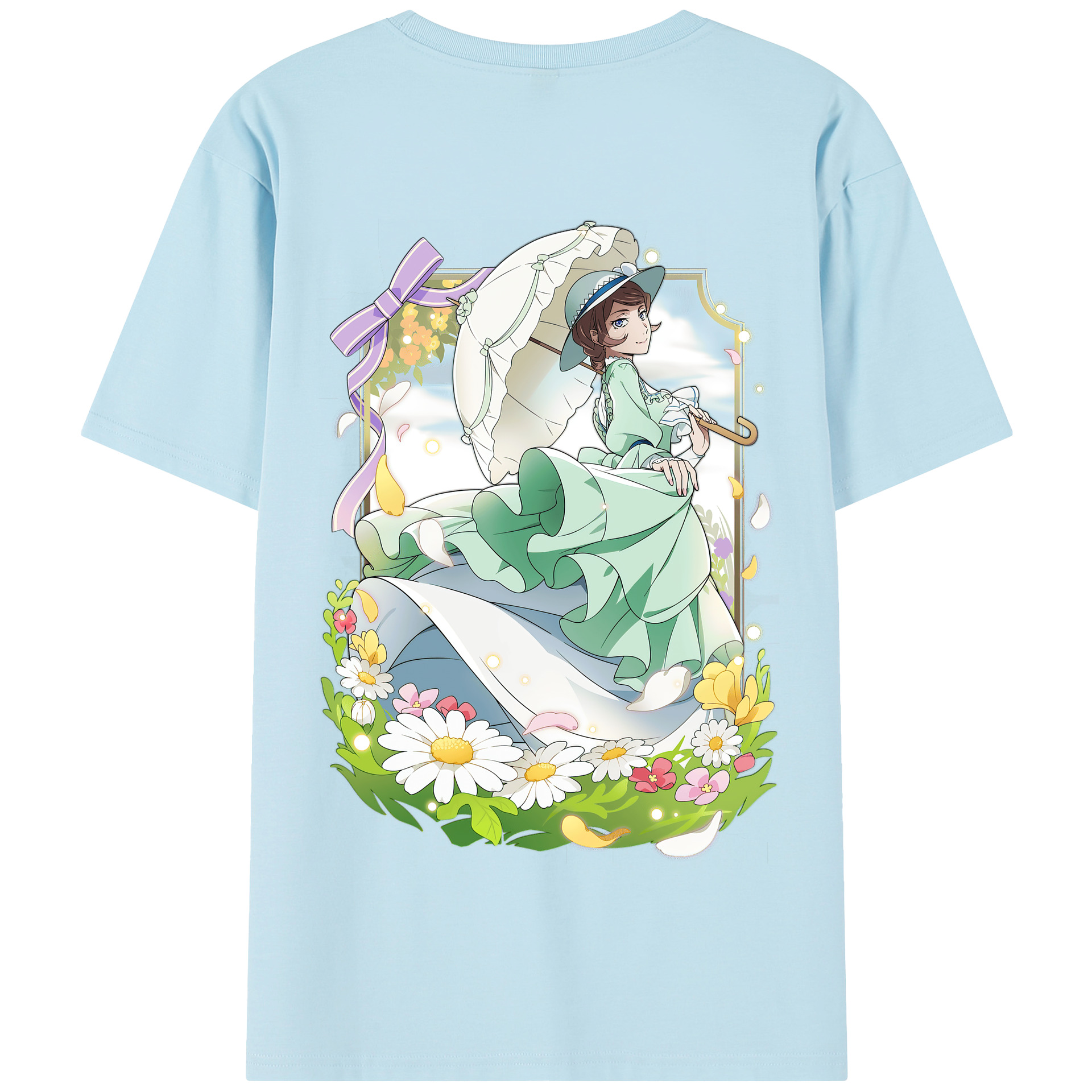 （画像用） 文豪ストレイドッグス Bungo Stray Dogs 綿100％半袖Tシャツ（背面プリント）